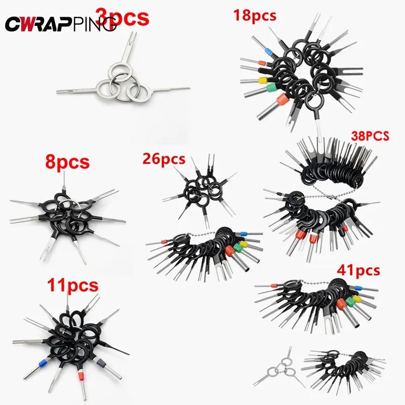 Car Terminal Removal Metal Repair Tool Automotive Universal Auto Wire Pin Extractor Sets Repair Car Disassembly Hand Accessories