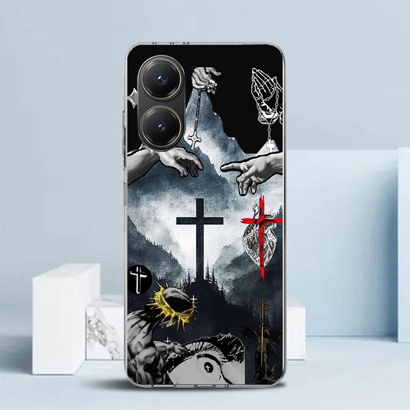 Son Of God Jesus Cross Holy Light Soft Cover for Xiaomi Poco F7 Ultra X7 X6 X5 Pro M7 Phone Case Redmi 15 15C 13 13C 12 12C 10 1