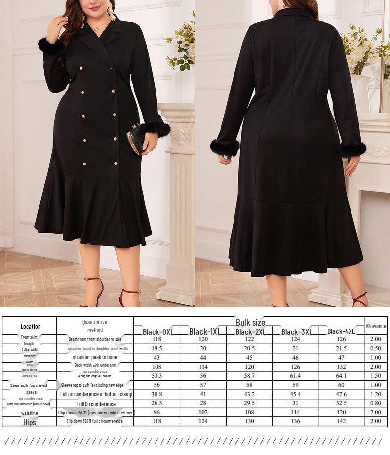 Bestseller: Orientalisches Patchwork-Blumenkleid in Übergröße, Elegantes Temperament, Frühjahrs-/Herbstmode