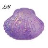 Portable Stress Reliever Mini Glitter Shell Squeeze Toy Relief Sugar Ball TPR Fidget Soft Stretchy Transparent Ocean Sensory Toy Relaxation