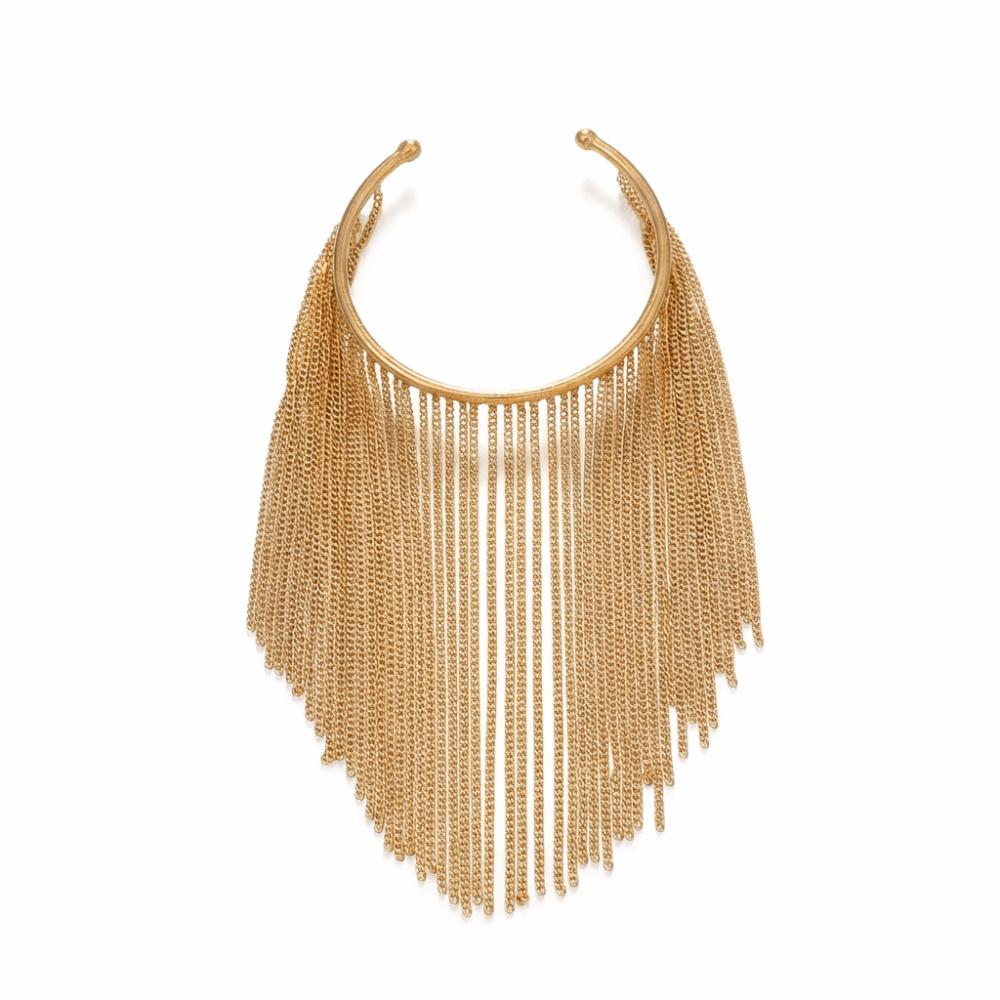 Adjustable Fringe Arm Cuff Bangle Zinc Zinc Alloy Open Upper Arm Chain Jewelry Tassels Armband  Party