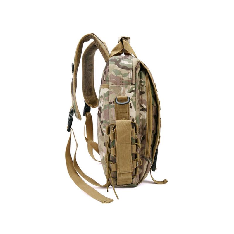 Men's Camouflage Tactical One-Shoulder Bag: Outdoor Sports Backpack for Tablets and Leisure Travel