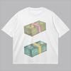 Stacked Cash Watercolor Hiphop Y2k Graphic Tee Cotton Unisexs Unisexs Tshirt Summer Streetwear