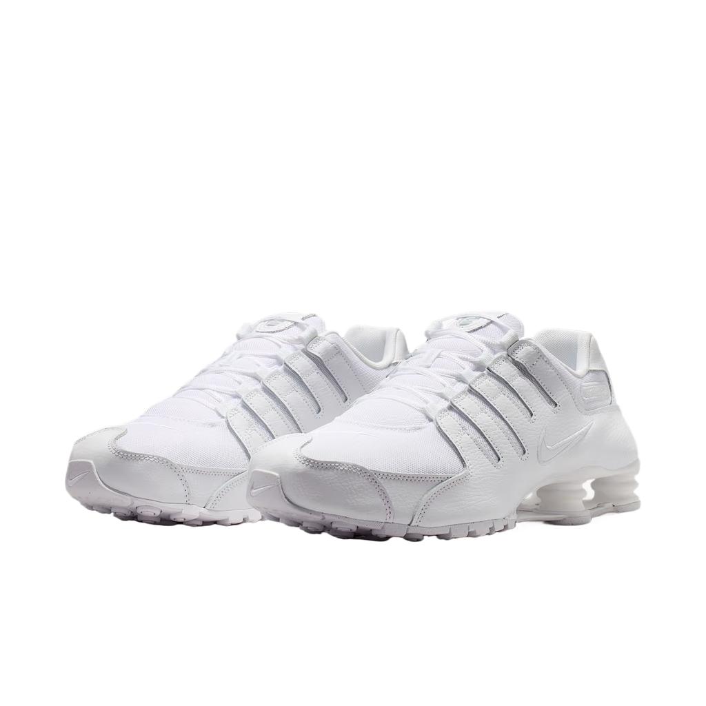 Nike Tênis de Corrida Shox Série NZ Masculino Cano Baixo Branco/Branco/Branco IQ8263-100