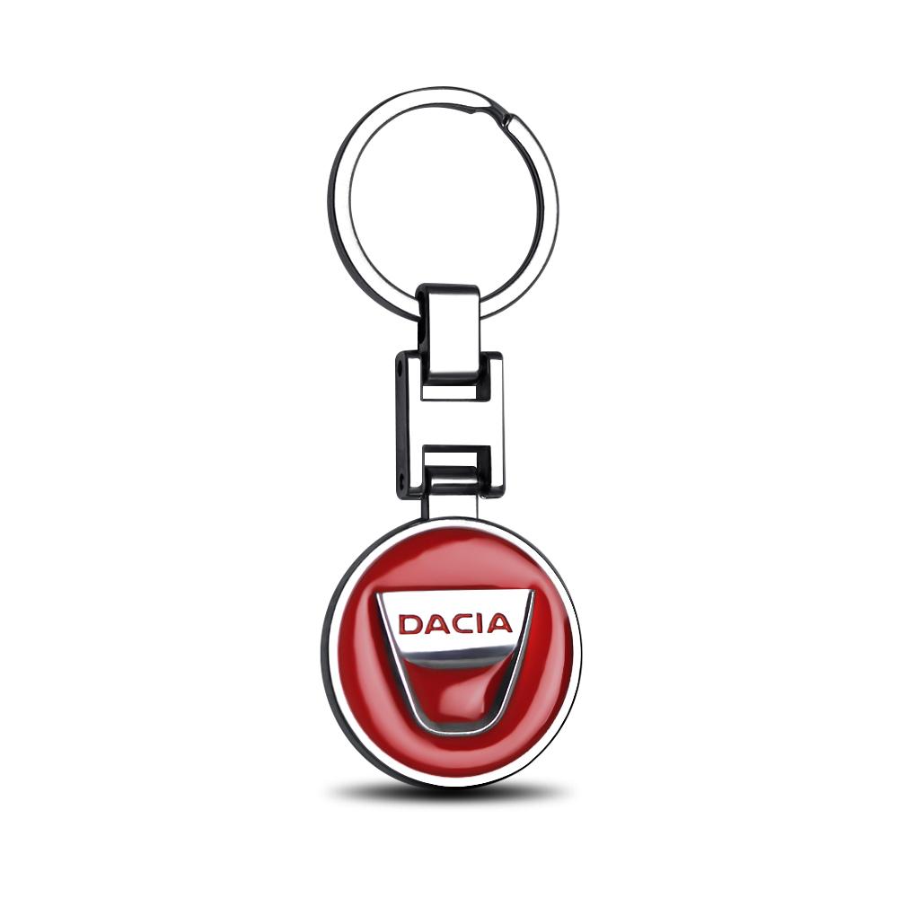 3D Metal Alloy Car Keychain Logo Auto Decoration Accessories For Dacia Duster Logan Dokker Lodgy 2 Sandero Comfort Jogger Spring