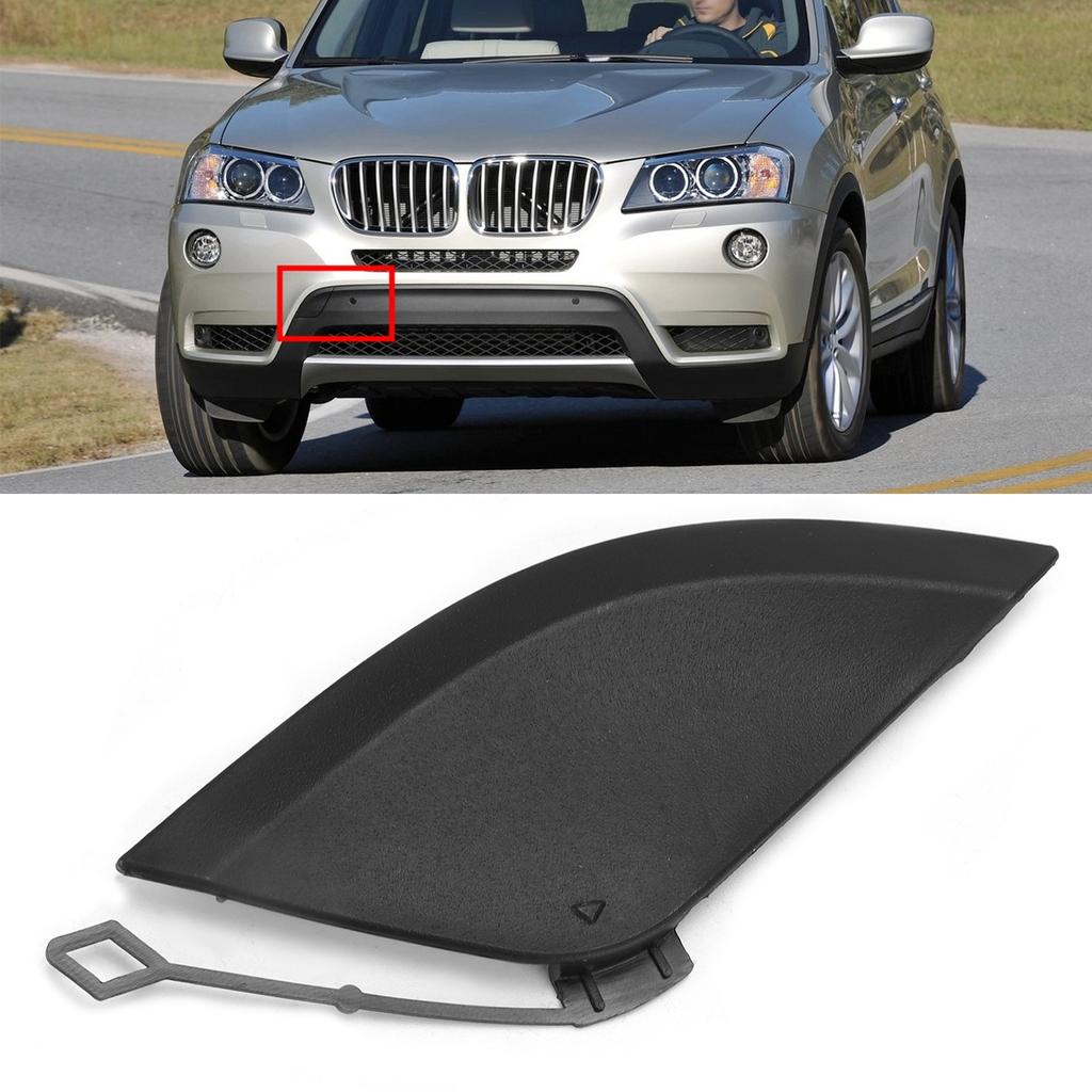 Car Front Bumper Towing Hook Cover 51117210474 Replacement for X3 F25 X4 F26 2009‑2013