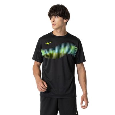 Table Tennis Game Short JTTA Size 82JAB111 Shirt, Sleeve, Certified, Moisture-Wicking, Quick-Drying, Unisex, Black, 2XL,