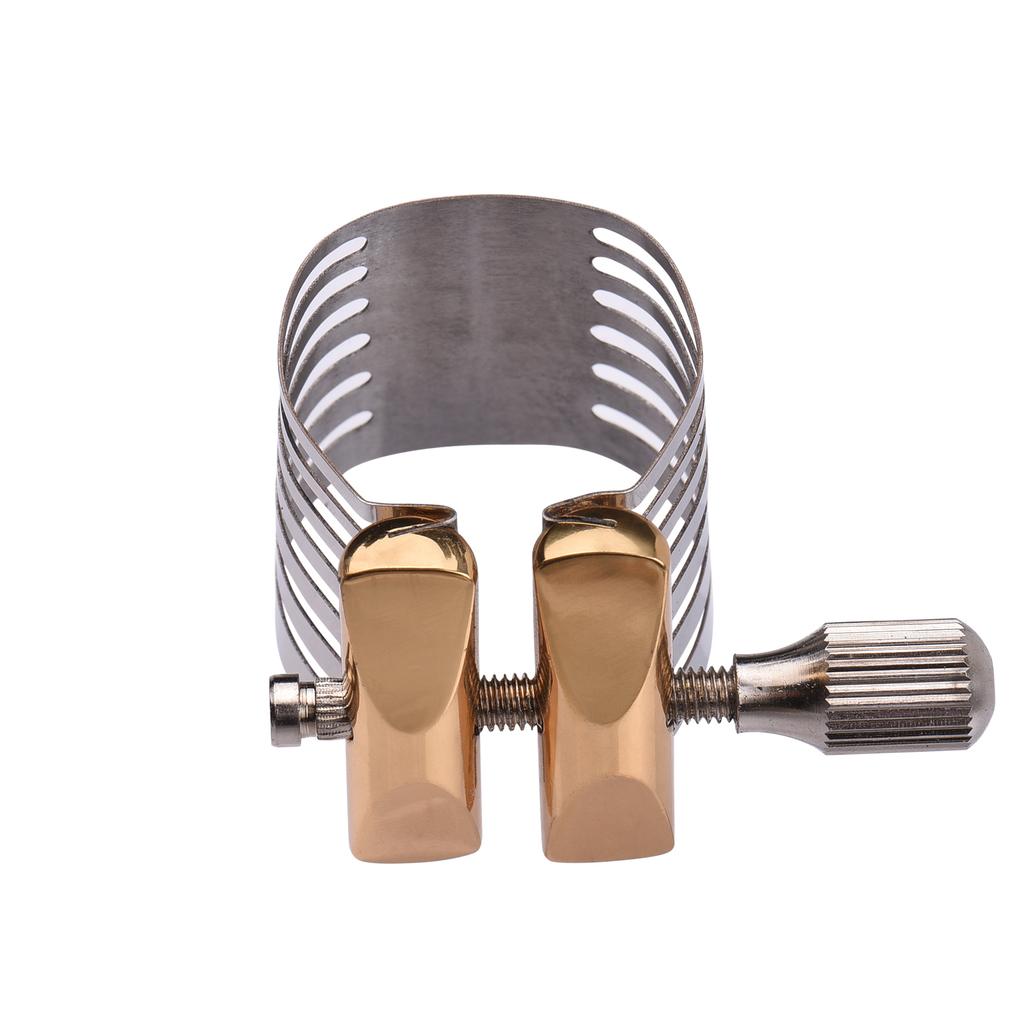 Single Screw Adjustment Saxophone Ligature Compact Durable Sax Ligature for Tenor Saxophone