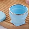 200ml Foldable Silicone Cup Silicone Drinking Mug New Portable Drinking Cup  Camping
