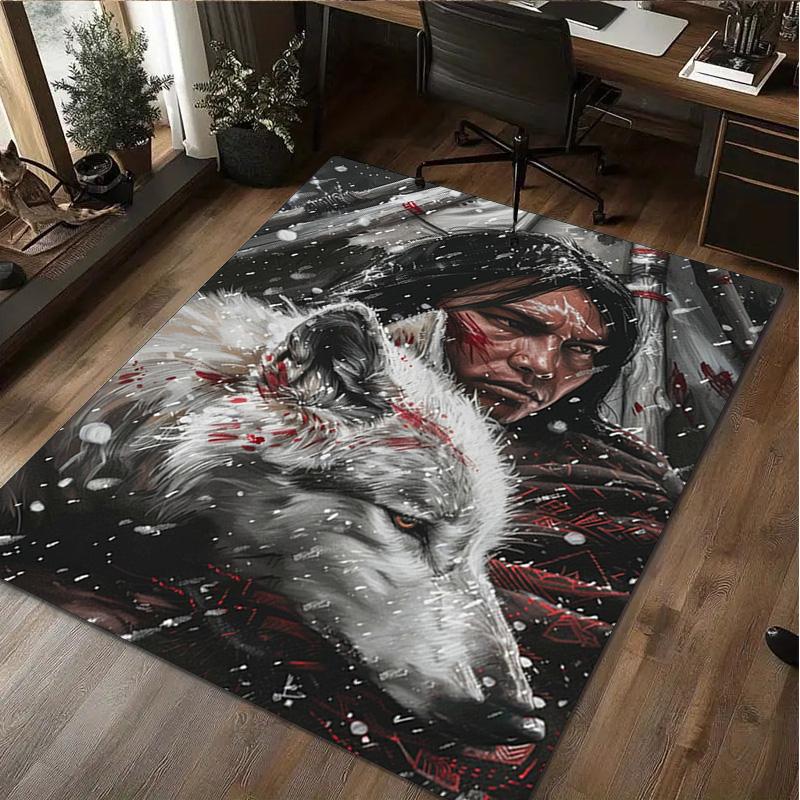 Native American Print Rug - Home Decoration Carpet For Living Room Bedroom Flooring Computer Chair Area Rug