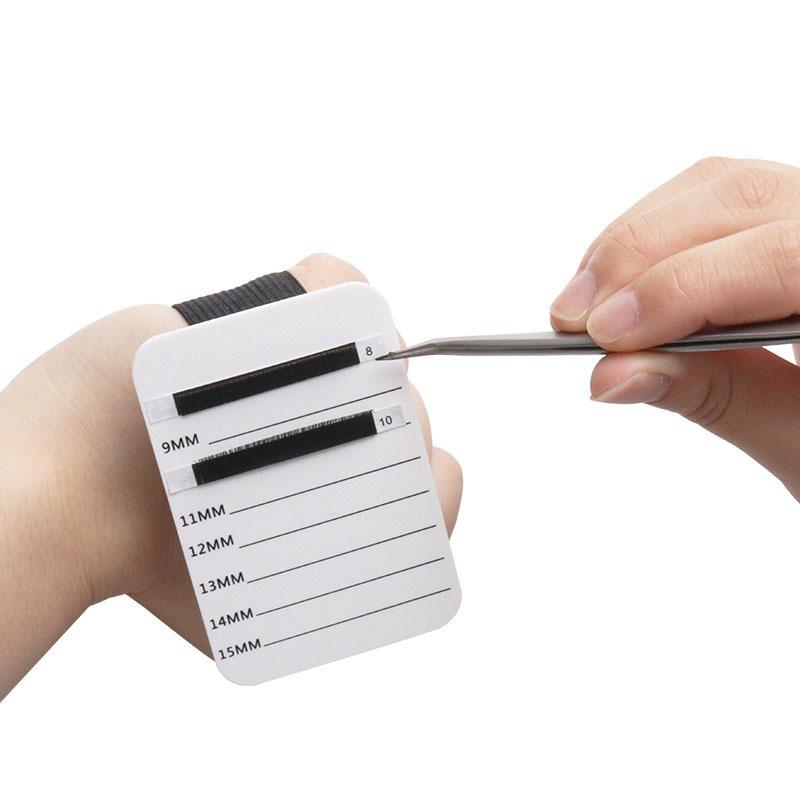 New Grafted Eyelash Show Board Hand Plate Lash Holder Eyelash Extension Pallet with Adjustable Wrist Strap JJMGJ05
