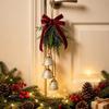 Creative Christmas Bell Pendant Crisp Sound Bowknot Xmas Tree Pendant Portable Exquisite Christmas Decoration Bells