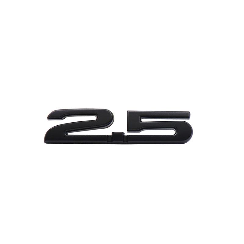 

3D 2.5 for Car Fender Side trunk Nameplate Decal Emblem Badge Sticker black