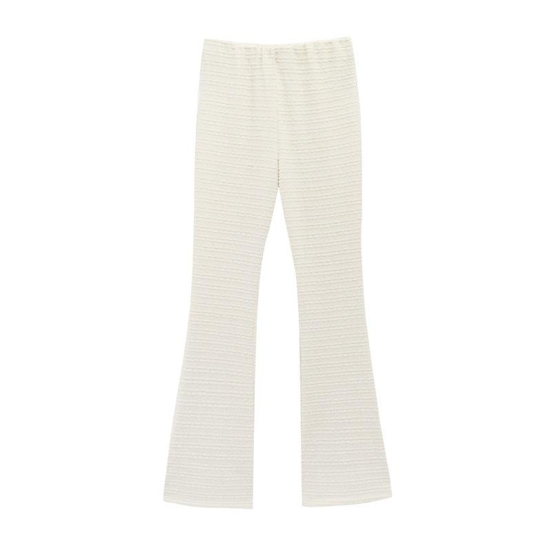 

Bow Knot Patterned Long-Sleeved Top with A-Line Pants & Flared Cuffs - Style 5039153/5039155 Large
