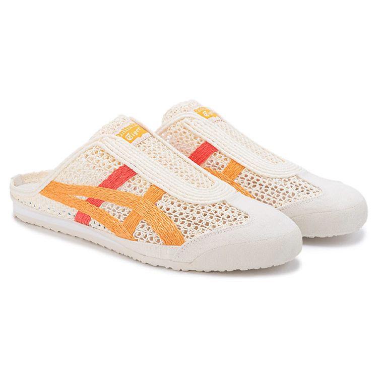 ONITSUKA TIGER Mexico 66 Sabot Klassisch Bequem Atmungsaktiv Low-Top Lifestyle Freizeitschuhe Unisex Sneaker Rot Gelb 1183A707-106