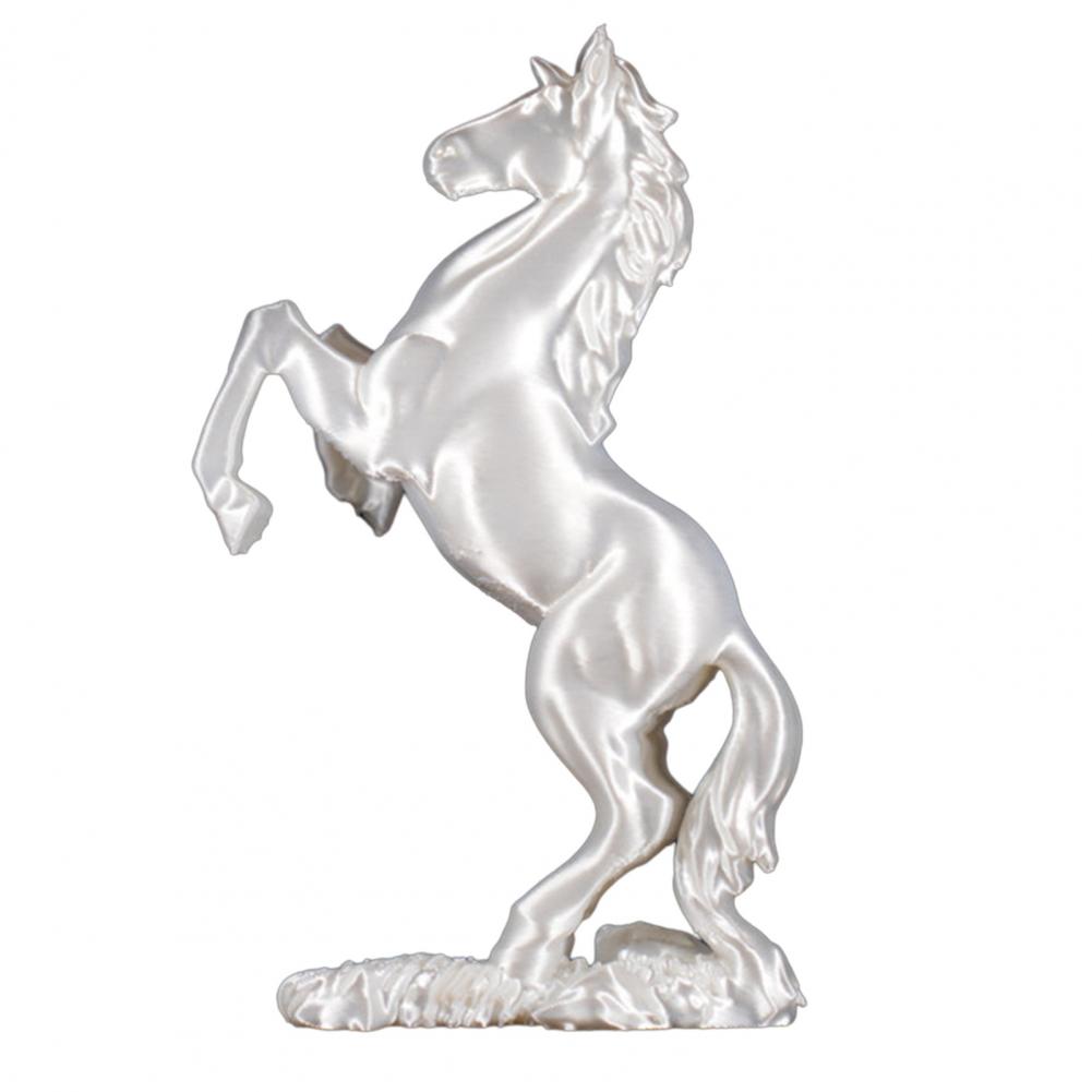Simulation Horse Ornament Decorative Horse Statues Simulation Horse Figurine Black White Collectible Sculpture for Lovers