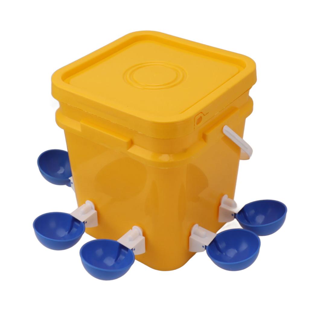 Automatic Chicken Waterer Cup with 12L Handheld Barrel Poultry Drinking Equipemnt for Goose Duck