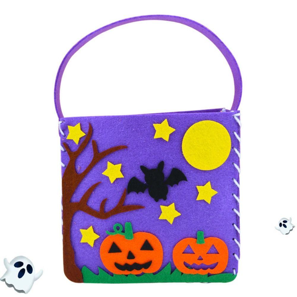 

Нетканый материал Сделай сам Сумка для угощений на Хэллоуин Сумка-тыква для угощений Детский сад Style F