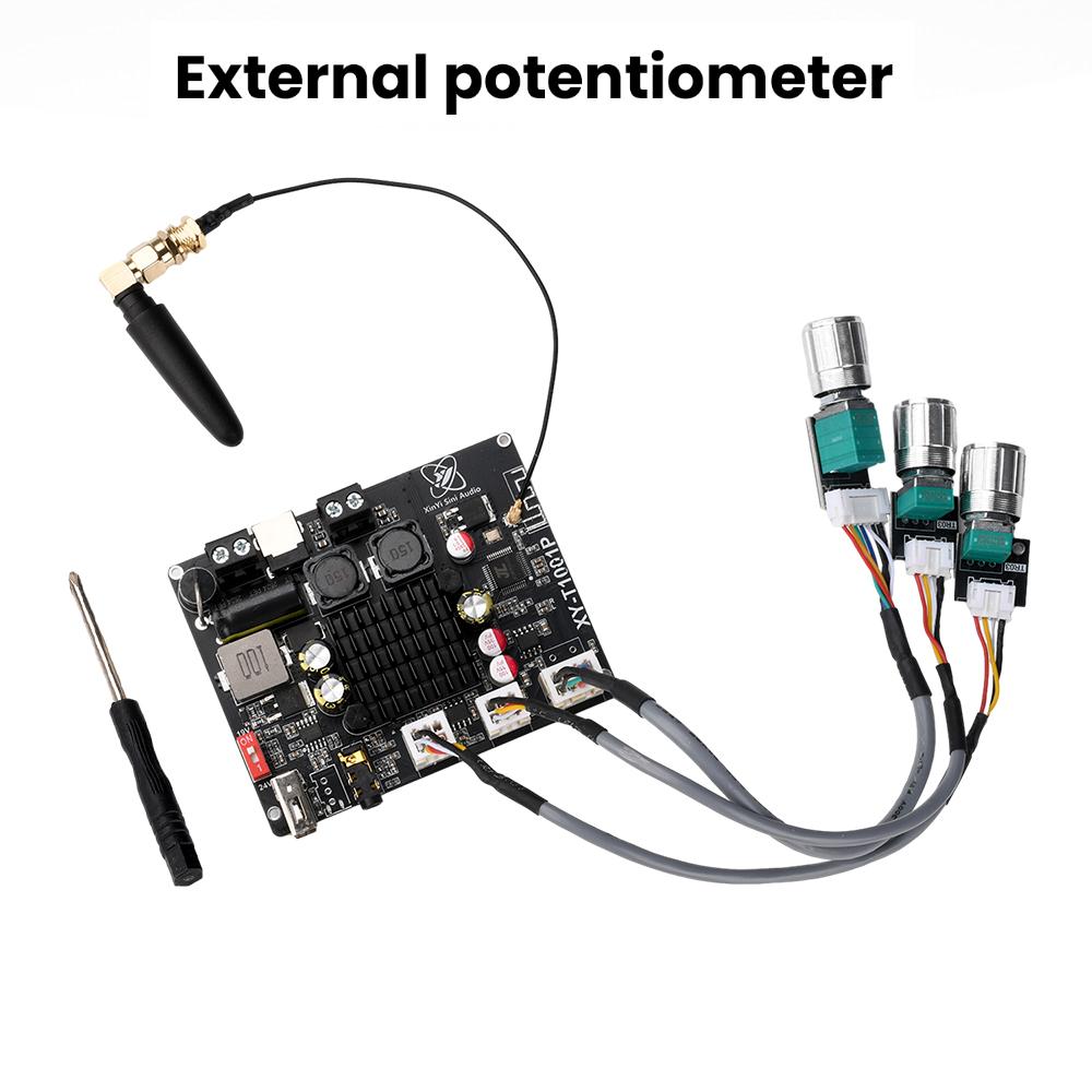 DC 12-24V T1001P Mono 100W BT Audio Amplifier With High And Low Frequency Adjustment Tws True Wireless TPA3116 Support For App