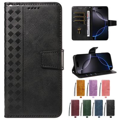 Leather Wallet Flip Case For Samsung Galaxy A07 A06 A05 A05S A04 A04S A04E A03 Core 4G 5G Card Holder Cover Diamond Embossed