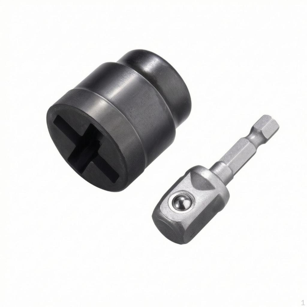 Jack Socket Adapter Impact Wrench Compatible with Hex Shank Efficient