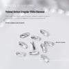 Nail Art Rhinestones Set: Heart, Crooked Heart, White Diamond, Peach Heart, Square, and Transparent Shapes (10 Pieces)