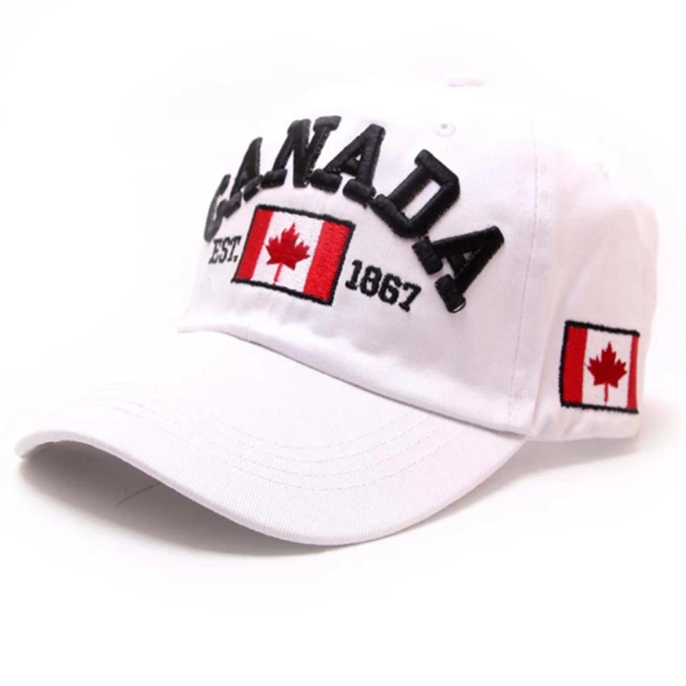 

Unisex Baseball Caps for Adults Wild Sun Visor Canadian Letter Hat Spring Summer Outdoor Adjustable белый