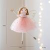 Cute Fiber Christmas Ornaments Cartoon Angel Soft Xmas Tree Pendant Handmade Angel Girl Ornaments Children Gifts
