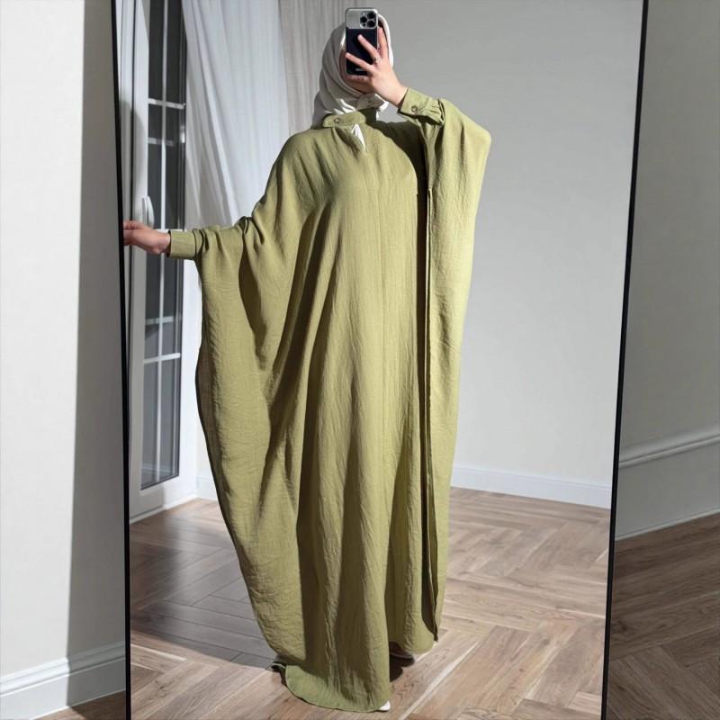 Elegant Winter Long Sleeve A-Line Maxi Dress Loose Fit Women Coffee Green Beige Navy