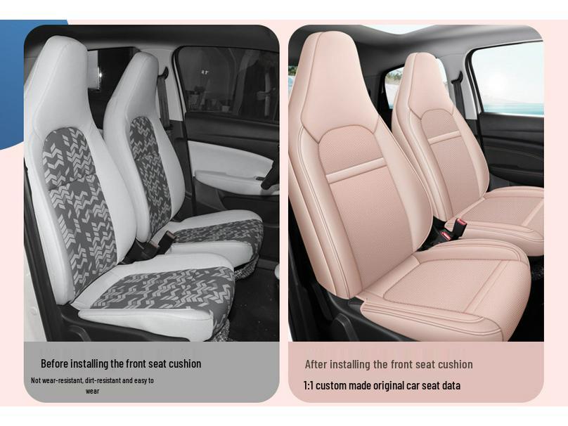 2022 Leapmotor T03 Star Diamond Leather Car Seat Cover, Gold Edition, All-Season.
