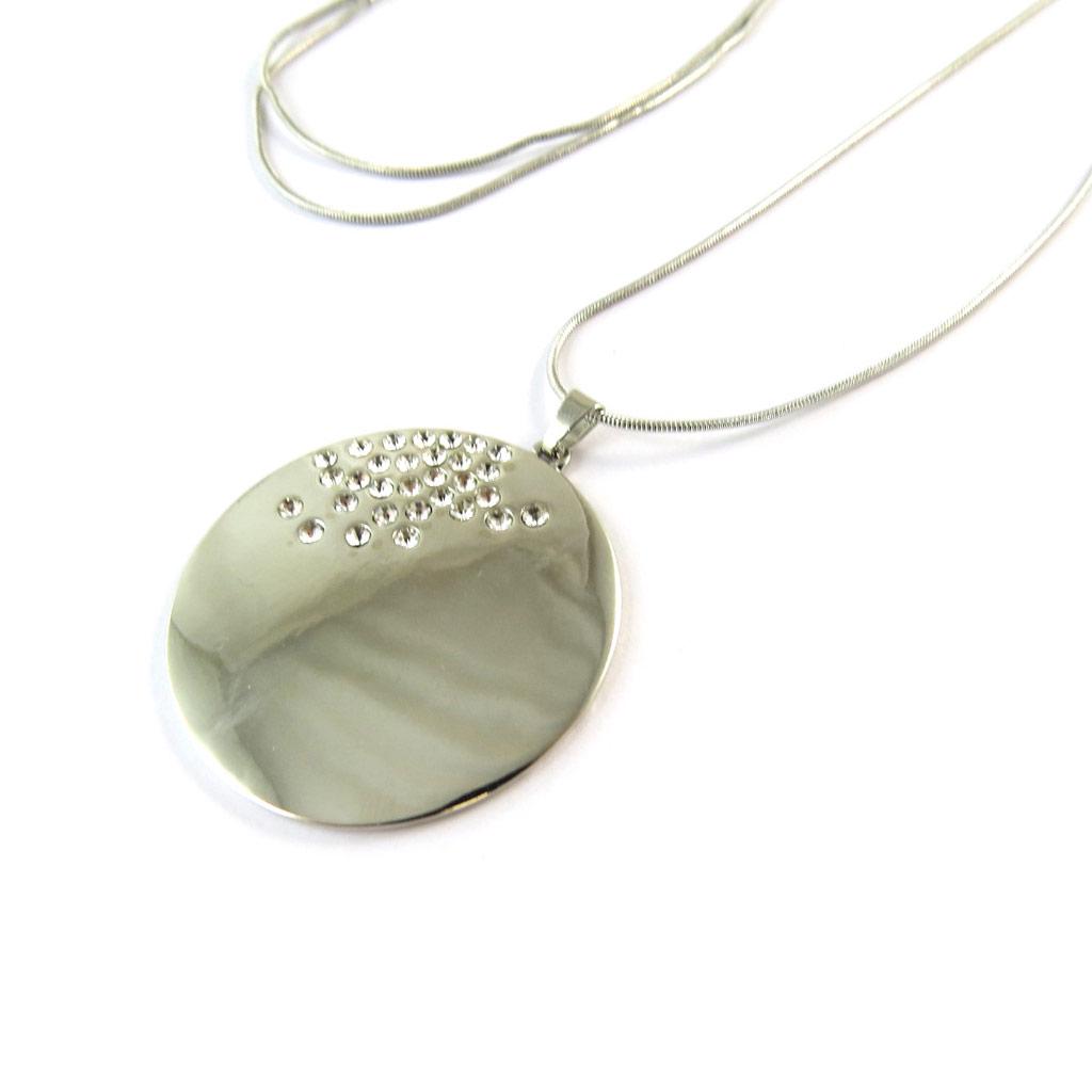 Les Trésors De Lily [N8821] - Silver 'Scarlett' Designer Necklace