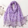 Fashion Paisley Abstract Floral Tassel Viscose Shawl Scarf Lady High Quality Wrap Thin Pashmina Stole Muslim Hijab 180*90Cm