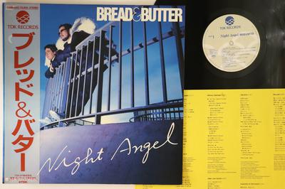 LP Record BREAD  BUTTER  Night Angel T28A1002 TDK 1982 Japan Obi Japanese PopRock Used