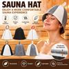 Kalınlaştırılmış Sauna Şapkası Emici Buhar Odası Şapkası Hediyeler Sauna Şapkası Banyo Aksesuarları