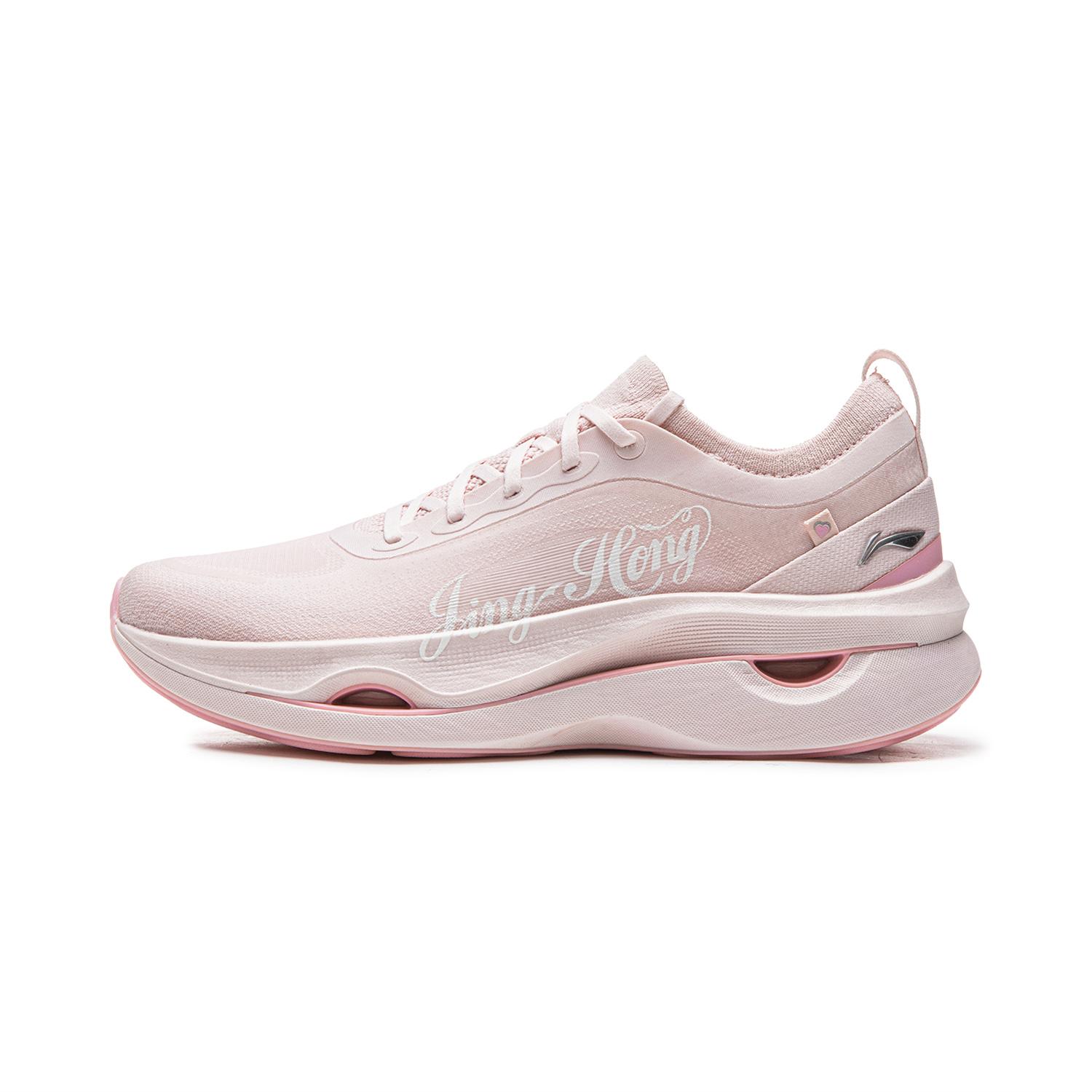 

Li Ning Stunning 2 Амортизация Нескользящая Износостойкая Поддержка Легкие Низкие Беговые Кроссовки Женские Розовые ARHW010-4 36