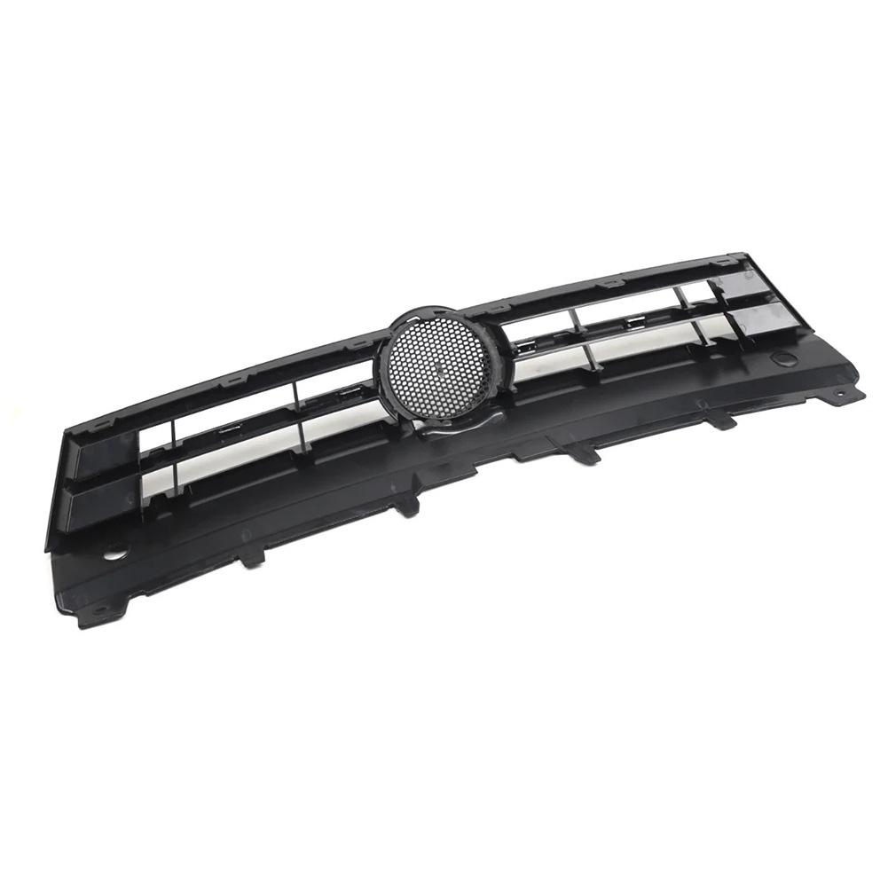 Car Front Bumper Grille Marked Grille Single Silver Dumb Black Grill For Golf 2015-1017 Exterior Parts