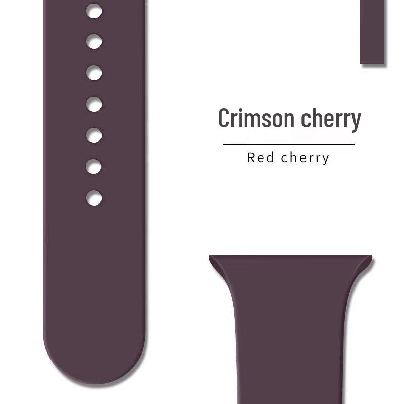 Apple Classic Solid Silicone Strap for iWatch 9/Ultra – Durable Solid Color Band