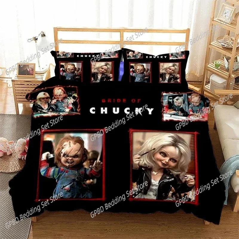 New Bride of Chucky 3D NEW Duvet Cover Pillowcase Bedding Set Adult Boy Girl Bedroom Decoration Children Single Double Large