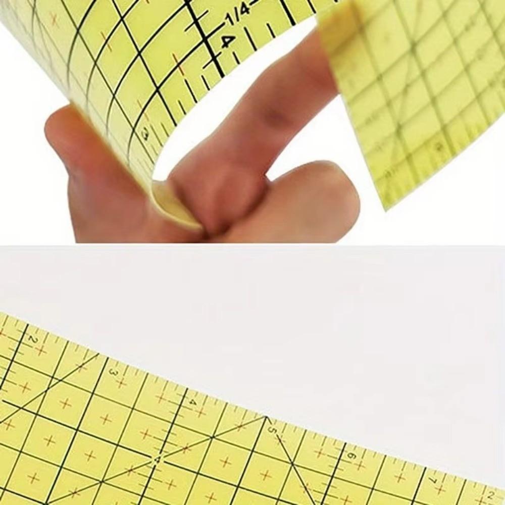 1/2Pcs DIY Quilting Ruler Measuring Tool Fabric Ruler Sewing Supplies Sewing Ruler  Quilting Work