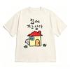 Korean Style Tshirt Shortsleeved Funny I Want To Go Home Quote Tee Cute Minimalist Casual Streetwear Top For Unisex And Unisex
