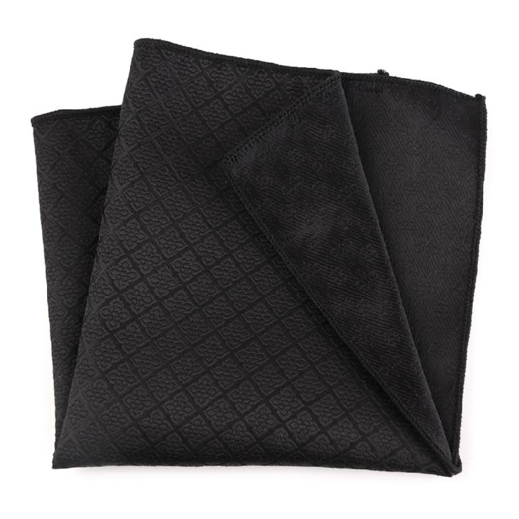 Chusteczka 25,5x25,5cm z Ciemnym Wzorem dla Pana Młodego Ślub Biznesowa Chusteczka
