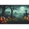 Halloween Photography Background Horror Night Moon Dark Forest Castle Pumpkin Halloween Party Kid Portrait Backdrop Photo Studio