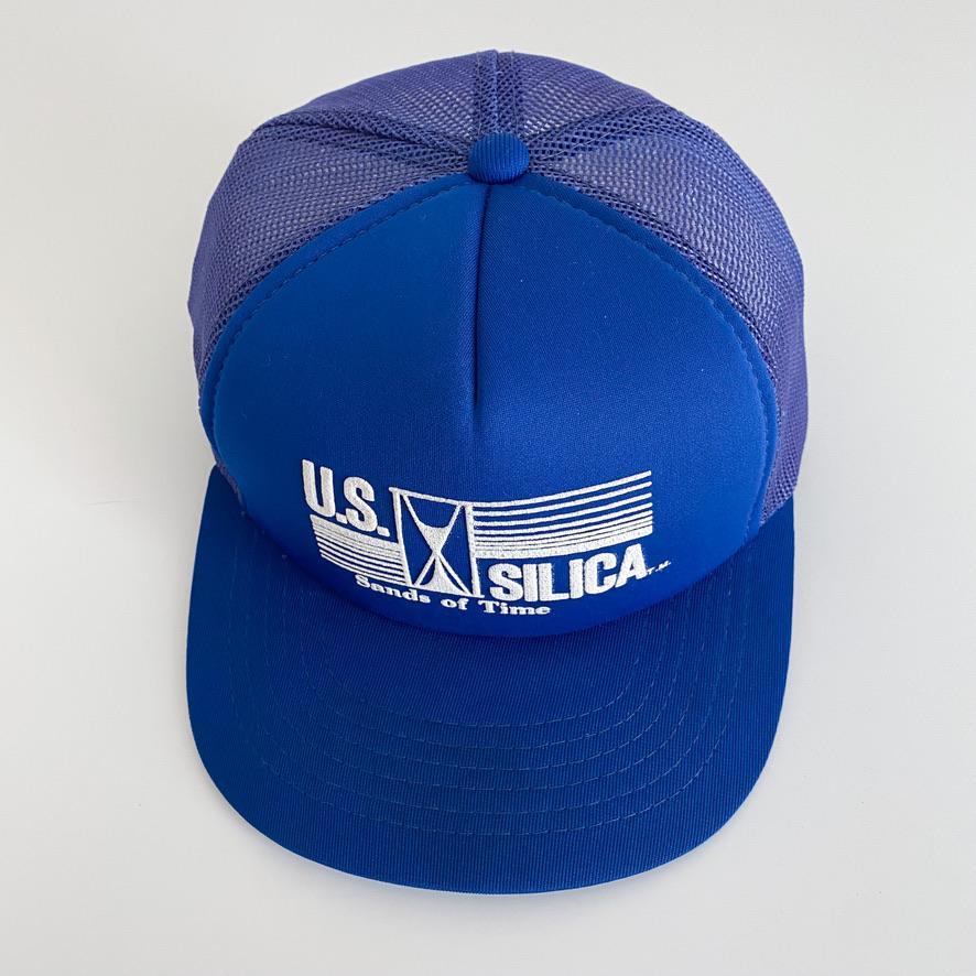 

[USED] US Silica Trucker Cap, Blue, Printed from a Secondhand Overseas Company