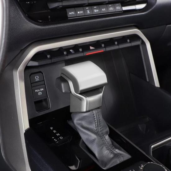 For Toyota Tundra -2025 ABS Silver Interior Gear Shift Knob Head Cover Trim