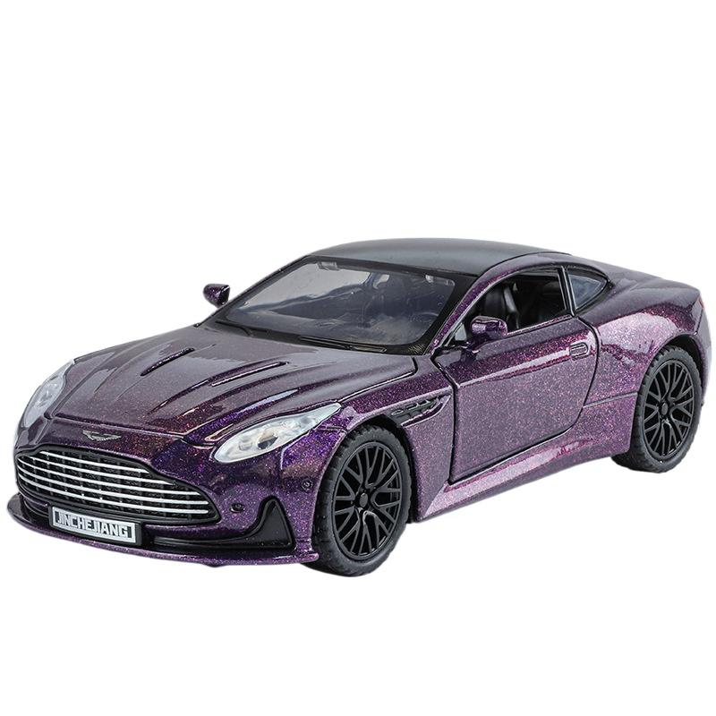 Boxed 1/32 Martin DB12 Alloy Car Model, Children's Toy Car with Sound and Lights, Holiday Gifts, Boys' Gaming Vehicle