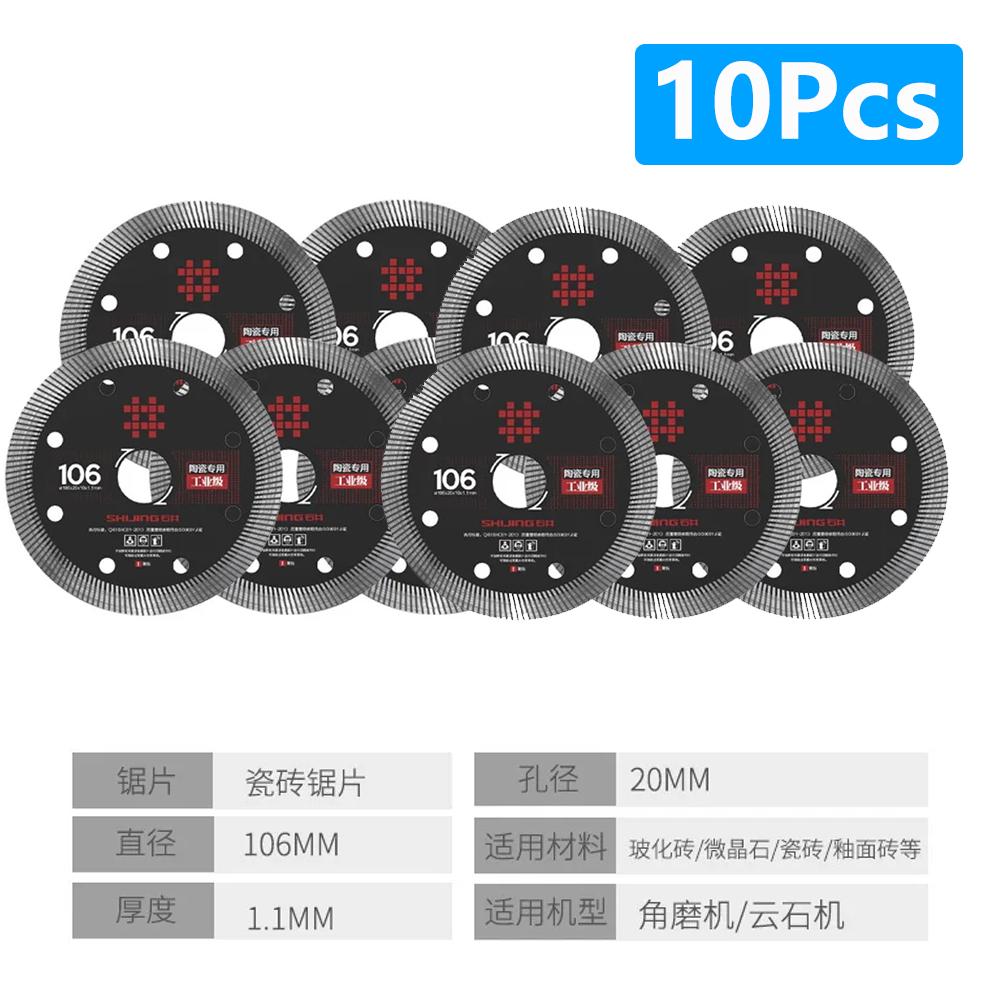 1/5/10Pcs Shijing Tile Cutter Tile Cutting Saw Blades Ceramic Tile Cutting Disc Rotary Tool for Angle Grinder Diamond Saw Blade