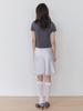 Kinder Baby Satin Lace Mini Skirt - Pearl Silver