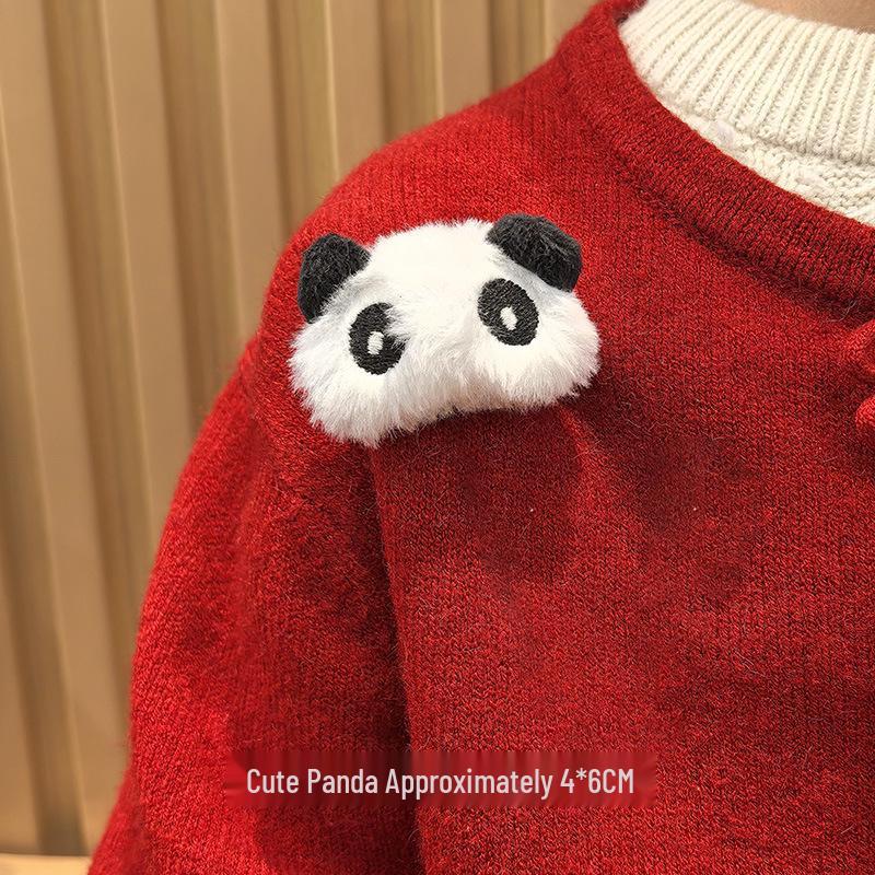 

Red Panda Plush Brooch: Cute Backpack Pin, Couples & Students Gift, Women s Accessory No specification