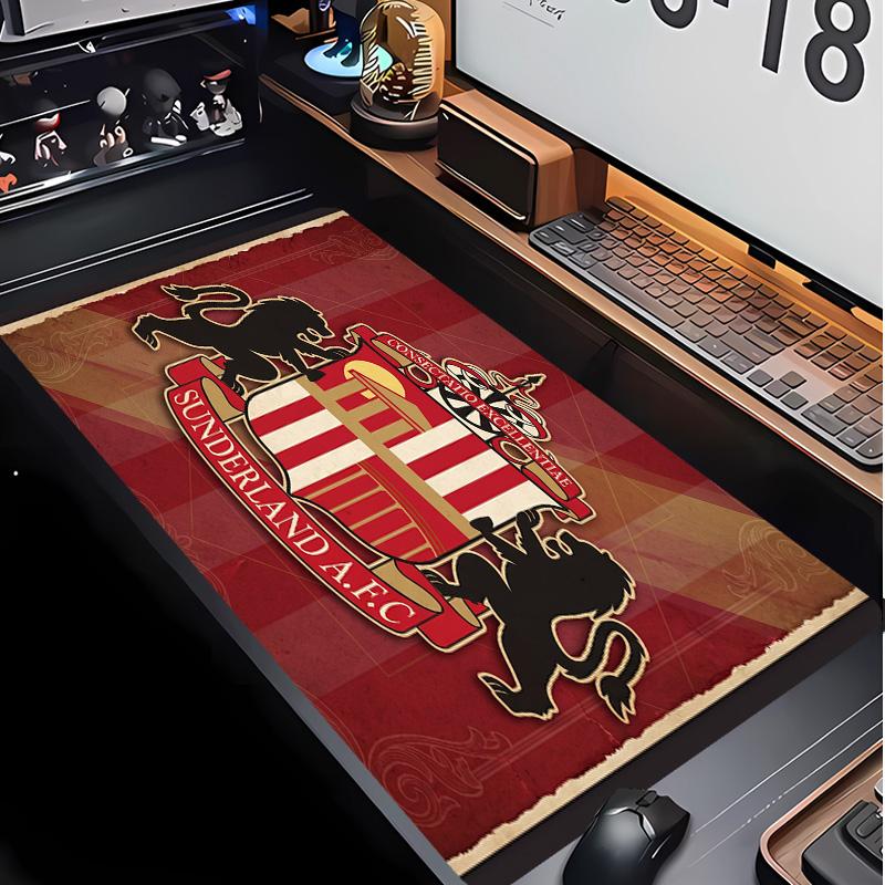 Sunderland Football Pattern Mouse Pad Non?Slip Rubber Base Gaming Mousepad For Desk Office Home