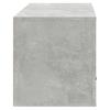 Wall Mounted Shoe Cabinet Concrete Grey 70 X 35 X 38 Cm Engineered Wood